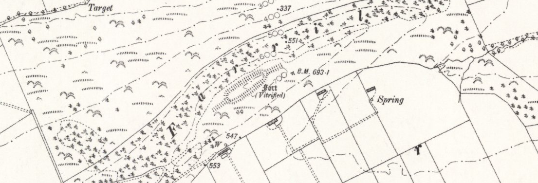 Knockfarrel Fort - OS 6inch 1915
