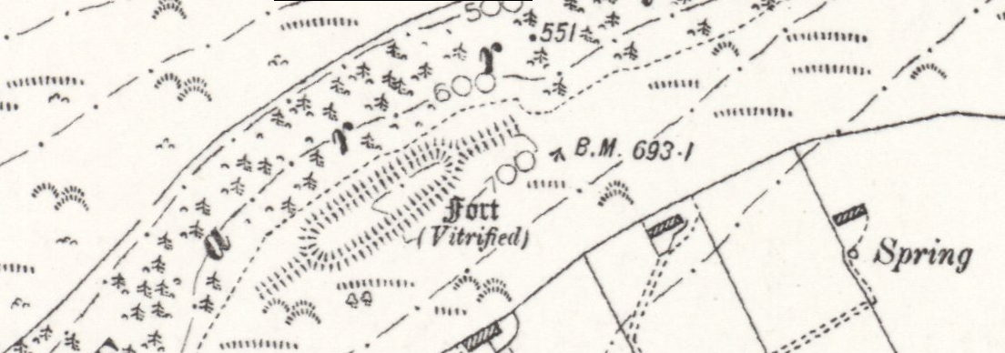 Knockfarrel Fort - OS 6inch 1915