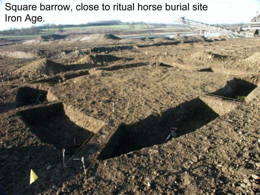 Square Barrow at Nosterfield Quarry, near Thornborough Henges