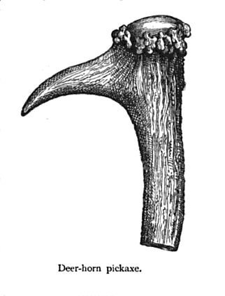 19th century knowledge primitive tools deer horn pickaxe