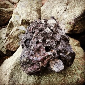 Very vitrified. Possibly part of the pictish fort that was here.