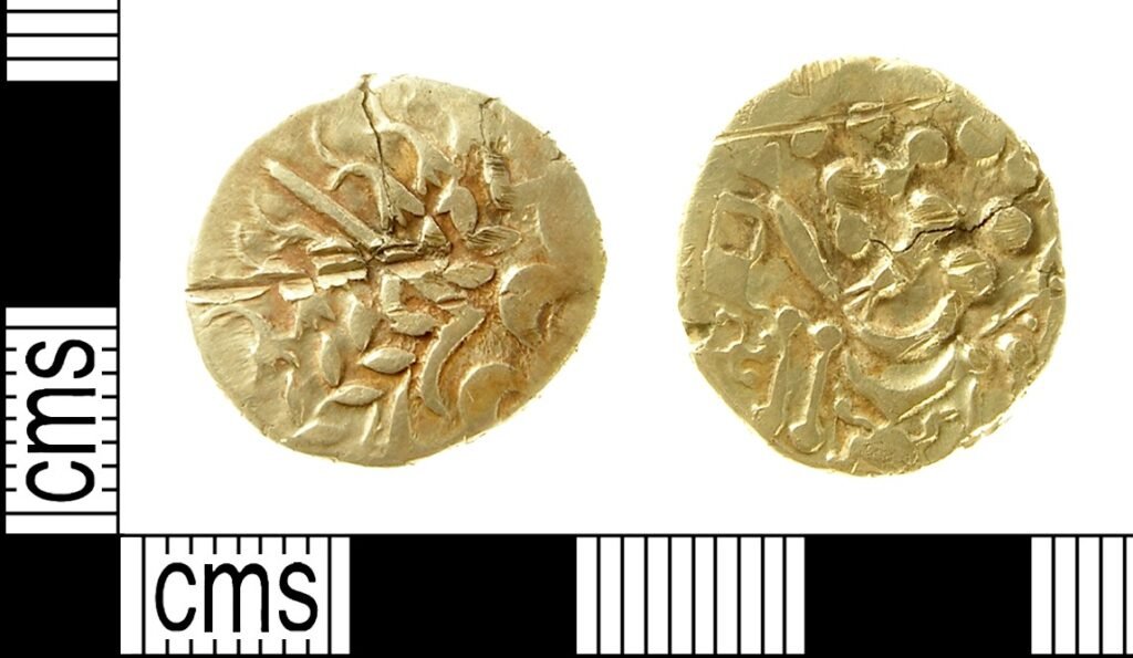 Iron Age Coin: British B (or “Chute”) Stater. Treasure case no. 2009 T460