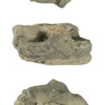 Iron Age coin mould fragment (Box 3, no. 40: showing capped pellet hole)