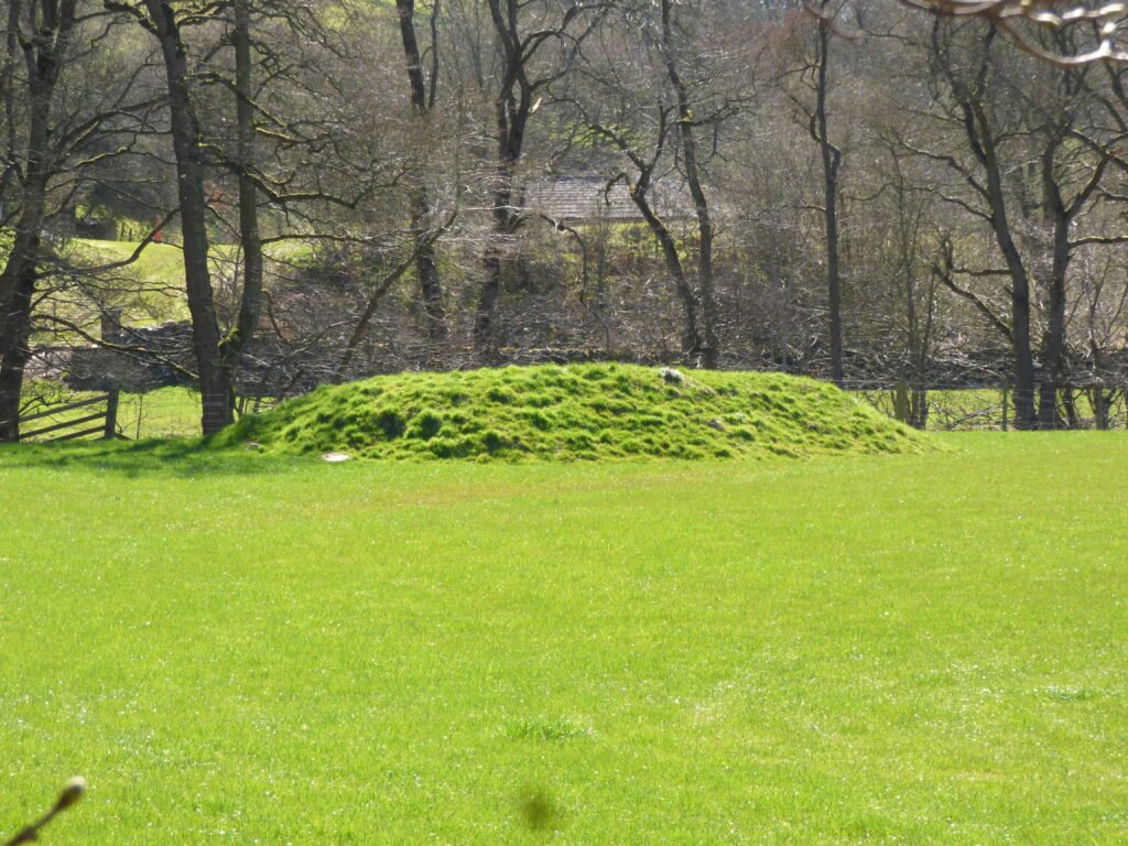 Mound in field of Bridge Barn, Nathwaite Bridge Mound in field of Bridge Barn, Nathwaite Bridge