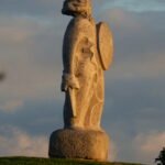 Statue of Breogans at a Coruna