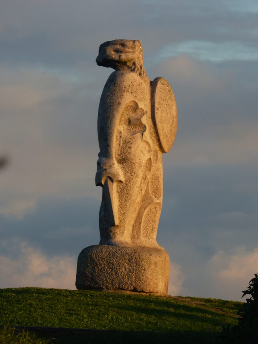 Statue of Breogans at a Coruna