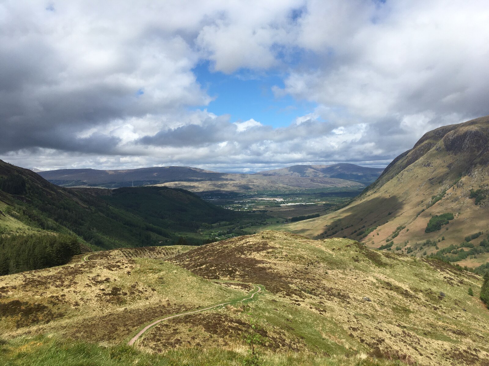 View to Glen Nevis from Dun Deardail (vitrified fort) - geograph.org.uk - 7041316