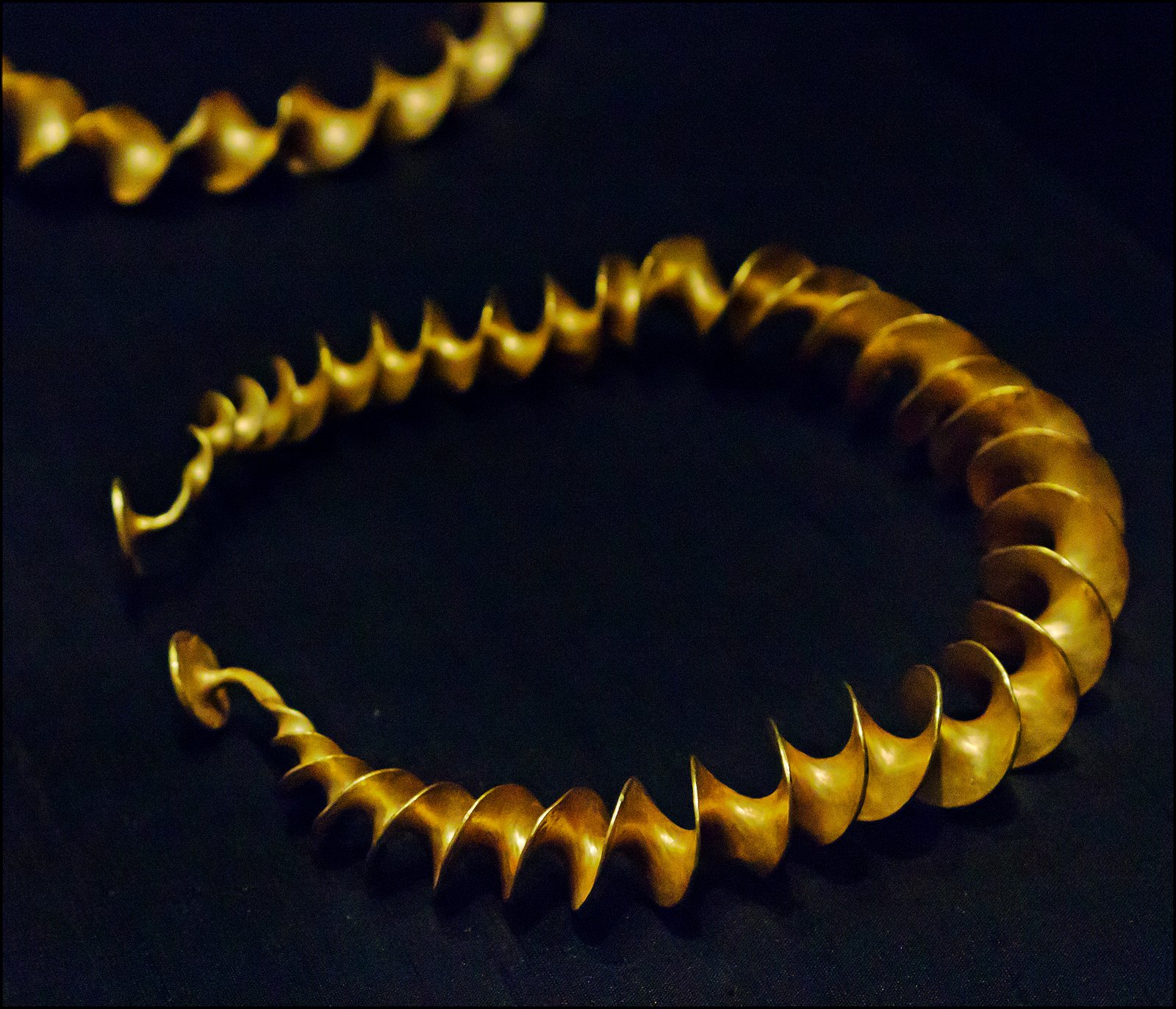 Gold Ribbon Torc from the Stirling Hoard
