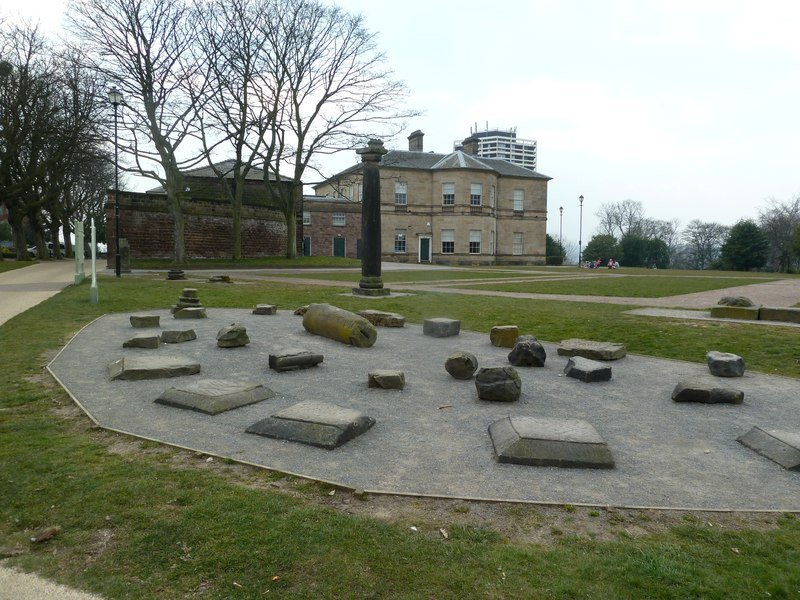 Templeborough Roman Granary remains at Clifton Park Museum