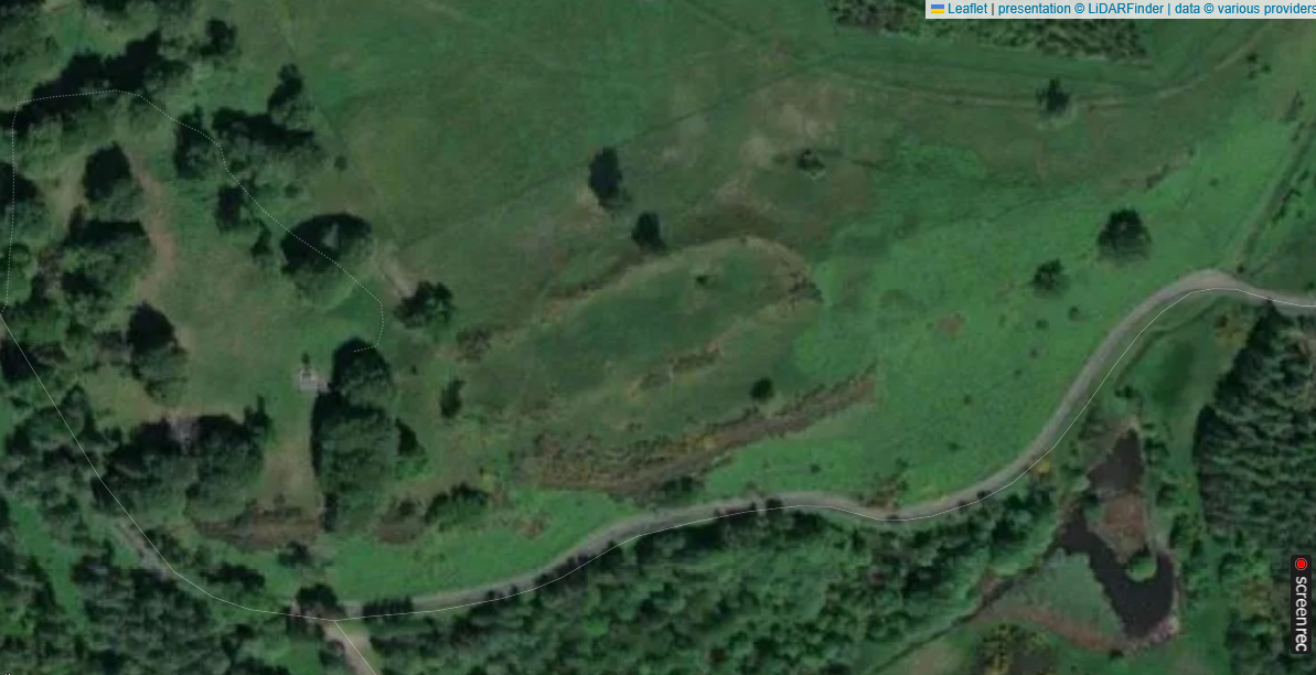 Finavon Hillfort - Satellite - LiDar Finder
