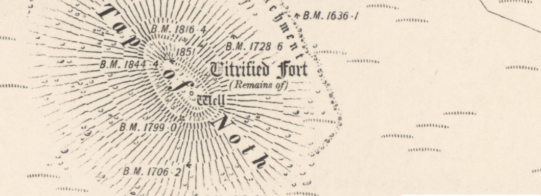 Tap O Noth OS Series 1 map - Thanks to the National Library of Scotland