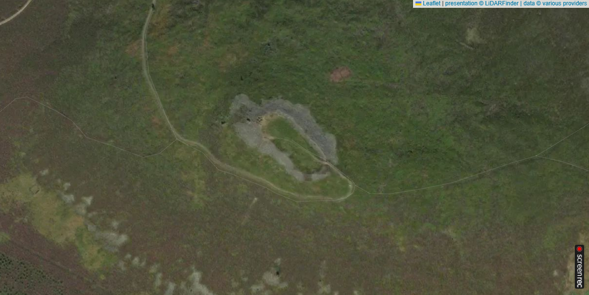 Tap O Noth - Satellite - Thanks to LiDAR Finder