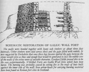 Gallic timber-laced wall construction