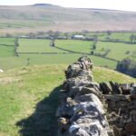 Flatts Hill Mound – Carlton-in-Coverdale – wall over 