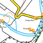 Fords and River crossings at Nathwaite Bridge Coverdale – OS 25000 – Thanks to National Library of Scotland 